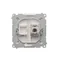 Presa computer RJ45 cat.6, singola, schermata, bianca