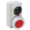 Presa con interblocco meccanico 0-1-piccolo 32A 400V 3P+Z+N IP67