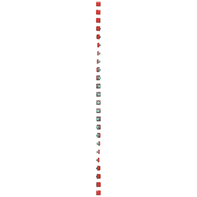 Presa con messa a terra (modulo), con tapparelle per percorso corrente, protetta contro gli spruzzi d'acqua IP44, 16A, 250V, morsetti a vite, rosso