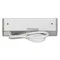 Presa da mobile 2x2P+Z, 2xUSB (tipo A+C; 2,4 A), grigio-argento