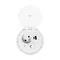 Presa da mobile incassata nel piano tavolo con caricatore induttivo, caricatore USB, 1G/U, bianco