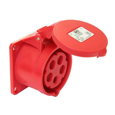 Presa da pannello diritta 400V 32A 5P IP44/54