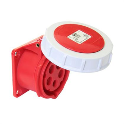 Presa da pannello diritta IP67 16A 230V 2P+Z 75x75mm