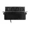 Presa da tavolo con bordo piatto fresato, caricatore USB e cavo da 2 m, 3x2P+Z, 2 x USB (tipo A, 2,4 A), 3x1,5 mm², nero e argento, INOX