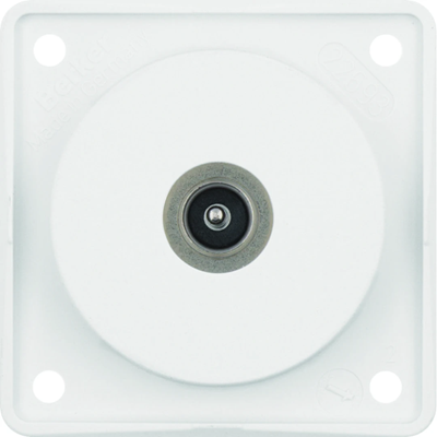 Presa di collegamento per antenna TV INTEGRO FLOW, bianco neve, opaco