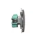 Presa di corrente (modulo), 230V, acciaio inox metallizzato