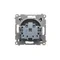 Presa di corrente Simon 54 WMDW-00111x-049 con messa a terra e otturatori (modulo) 16A, 250V~, morsetti a vite; nera