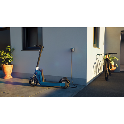 Presa di ricarica per veicoli elettrici da incasso W.1 EVCS 230V IP55, grigia