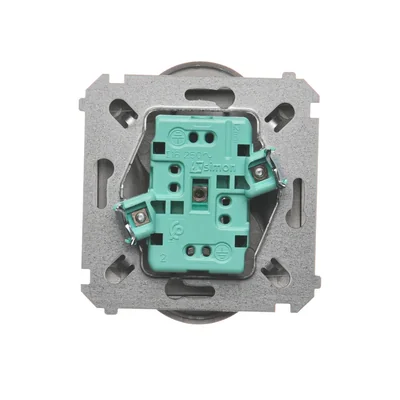 Presa doppia spina con messa a terra (modulo) 16A 230V satinata (metallica)