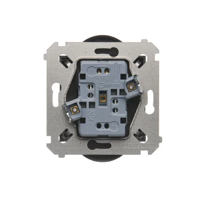 Presa doppia spina con terra e tapparelle (modulo) 16A 250V antracite (metallizzato)