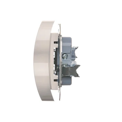 Presa doppia spina senza messa a terra con tapparelle (modulo) 16A 250V bianca