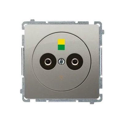 Presa equipotenziale argento satinato metallizzato
