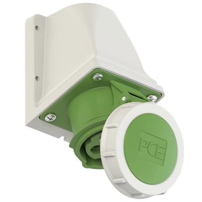 Presa fissa 16A 3P+Z >50-500V 100-300Hz 10h IP67, contatti nichelati
