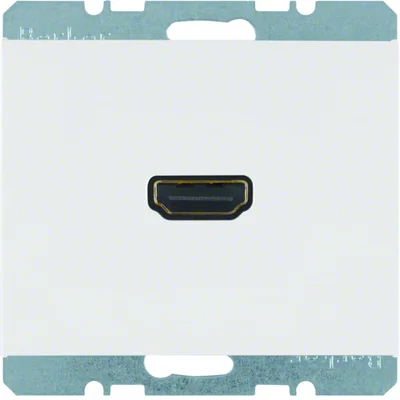 Presa HDMI K.1 con attacco a 90°, bianca