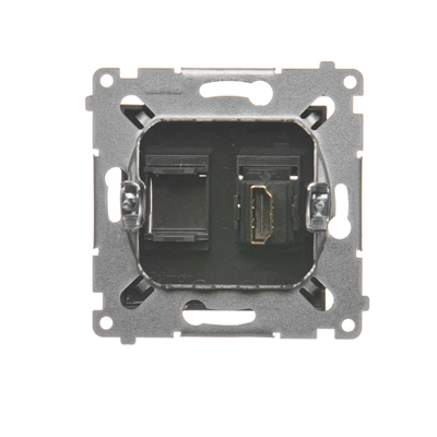 Presa HDMI (modulo) antracite (metallizzato)