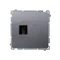 Presa HDMI singola (modulo), inox metallico