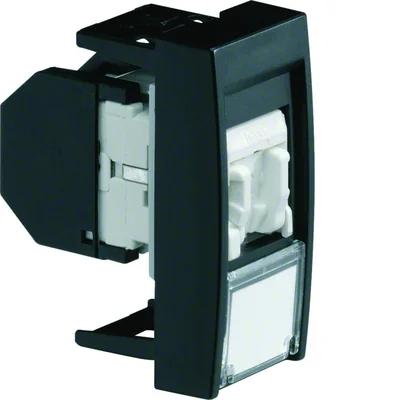 Presa IT SYSTO RJ45 categoria 6 UTP, 1 modulo, nera