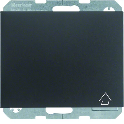 Presa K.1 SCHUKO con coperchio e otturatori di contatto, antracite, laccata opaca