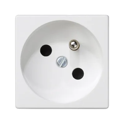 Presa K45 con messa a terra 16A, 230V, bianco puro