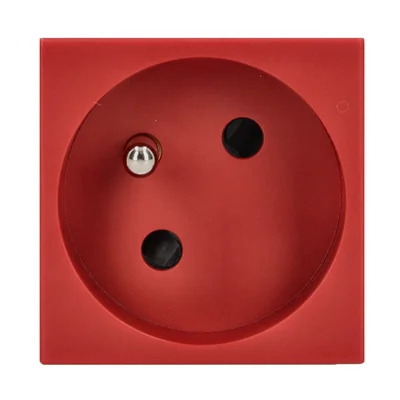 Presa K45 con messa a terra 16A, 230V, connettori rapidi, rossa