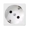 Presa K45 con schuko 16A, 230V, connettori rapidi, bianco puro
