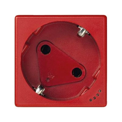 Presa K45 DATA con chiave schuko 16A, 230V con indicatore di alimentazione rosso