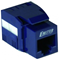 Presa keystone UTP RJ45 cat.6, blu