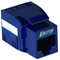 Presa keystone UTP RJ45 cat.6, blu