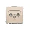 Presa (modulo) R-TV-DATA beige