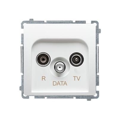 Presa (modulo) R-TV-DATA bianca