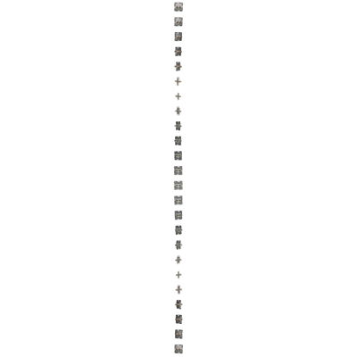 Presa per altoparlante singola (modulo), argento metallizzato