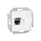 Presa per computer RJ45 schermata singola, categoria 5e, con copertura antipolvere (modulo) bianca
