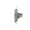 Presa per computer singola RJ45 categoria 6 con copertura antipolvere (modulo) argento (metallizzato)