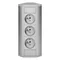 Presa per mobili 3x2P+Z, grigio-argento