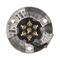 Presa per rimorchio auto, alluminio, 7 poli, 12/24V, argento