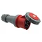 Presa portatile, 125A/5P, 400V, rossa, IP67