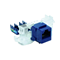 Presa RJ45 UTP cat.5e keystone blu (senza attrezzi)