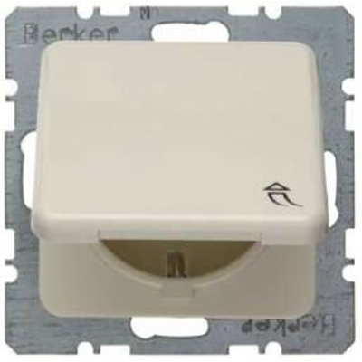 Presa SCHUKO con copertura panna
