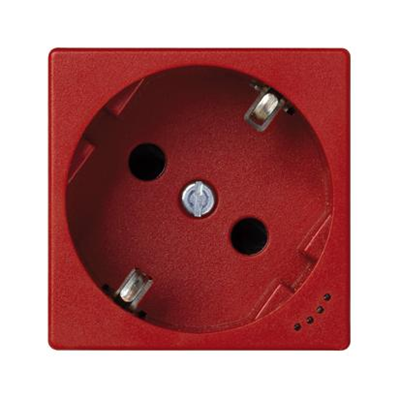 Presa schuko K45 16A, 230V indicatore di alimentazione rosso