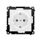 Presa Schuko Simon 55 WMDW-021111-111 con otturatori (modulo) 16 A, 250 V~, connettori rapidi; Bianco opaco