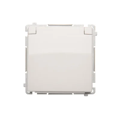 Presa Schuko Simon Basic WMBW-70111x-1011 per versione IP44 (modulo) 16A, 250V~, morsetti a vite; bianca