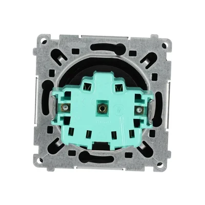 Presa Simon Basic WMUW-00110x-Y021 con messa a terra (modulo) 16A, 250V~, morsetti a vite; nera