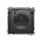 Presa Simon Basic WMUW-53110x-Y021 con messa a terra, resistente agli spruzzi d'acqua IP44 (modulo) 16A, 250V~, morsetti a vite. Sportellino trasparente; nero