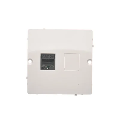 Presa singola per computer RJ45, categoria 5e (modulo), bianca