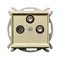 Presa SONATA RTV-SAT con due uscite SAT, oro champagne