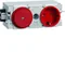 Presa TEHALIT.WA SCHUKO con interruttore rosso WAGO profilo C