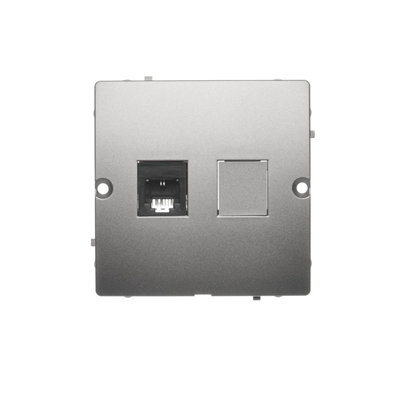Presa telefonica RJ11 (modulo) satinato (metallico)