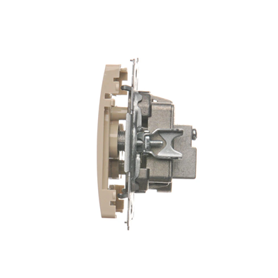 Presa TV-DATA, due porte di uscita tipo "F" (modulo), beige
