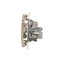 Presa TV-DATA, due porte di uscita tipo "F" (modulo), beige