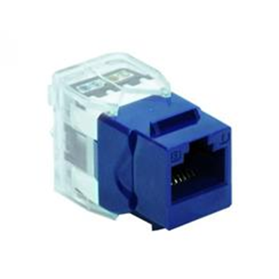 Presa UTP RJ45 cat.5e keystone blu